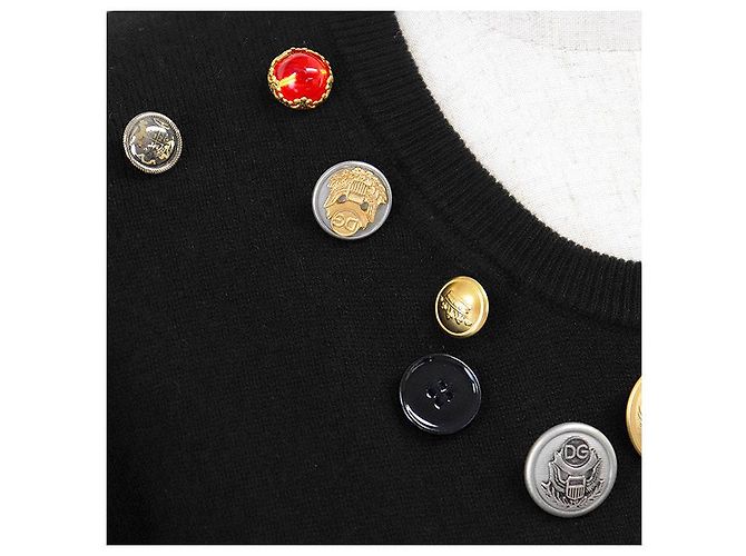 Dolce & Gabbana Dolce&Gabbana Kaschmirpullover mit mittlerer Maschenweite Schwarz - Ansicht 3