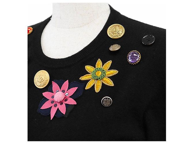 Dolce & Gabbana Dolce&Gabbana Kaschmirpullover mit mittlerer Maschenweite Schwarz - Ansicht 4