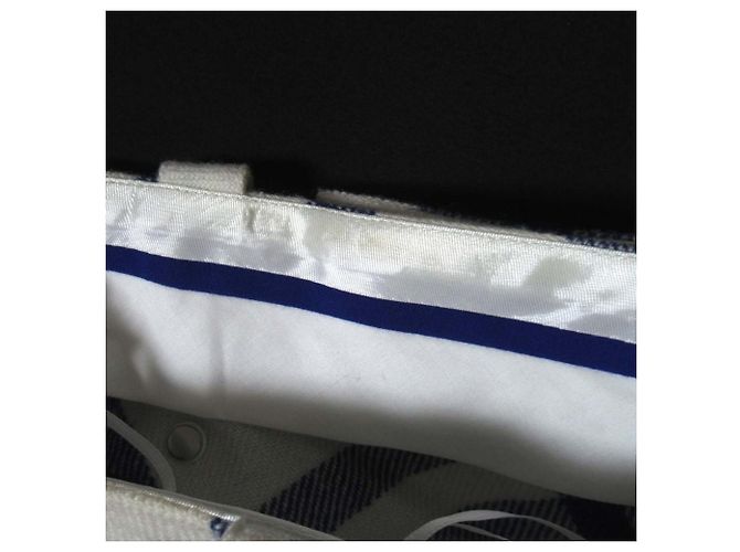Falda de lana plisada con estampado Check Burberry Blanco - vista 5