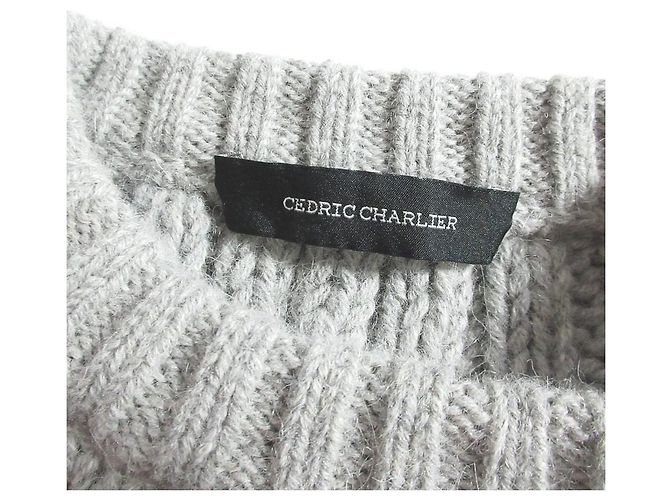 Autre Marque Alpaka-Strickpullover Cedric Charlier Braun - Ansicht 4