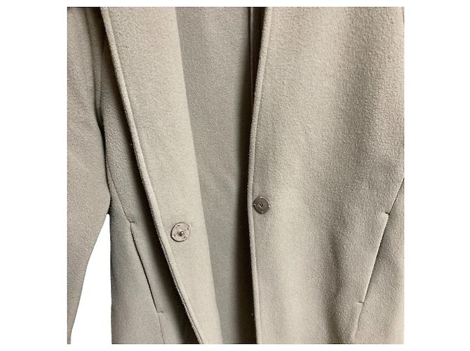 Autre Marque Abrigo de lana sin cuello ENRICODOMANI Beige - vista 4