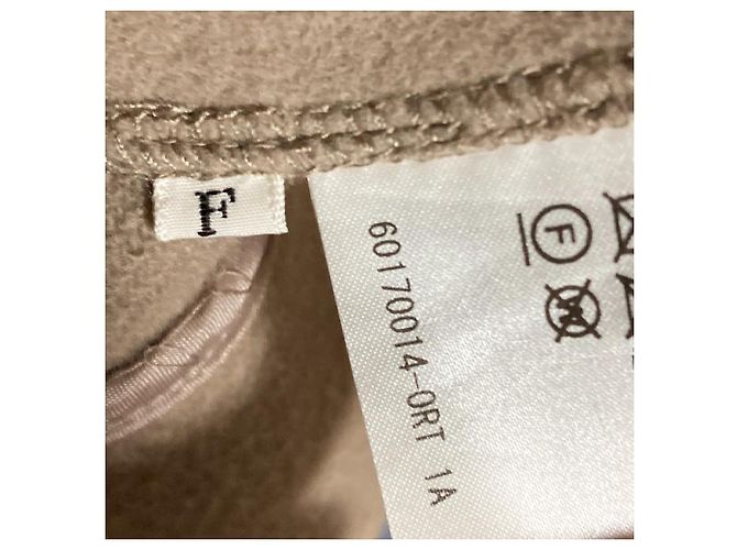 Autre Marque Abrigo de lana sin cuello ENRICODOMANI Beige - vista 8