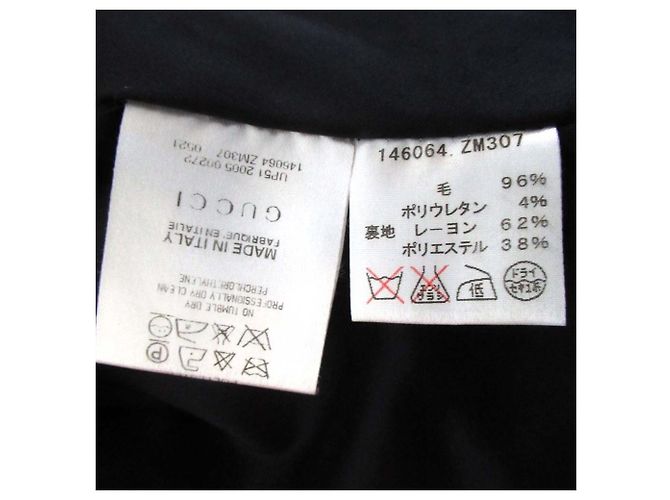 Gucci Single-Breasted Wool Tailored Jacket Blue Navy blue - view 5