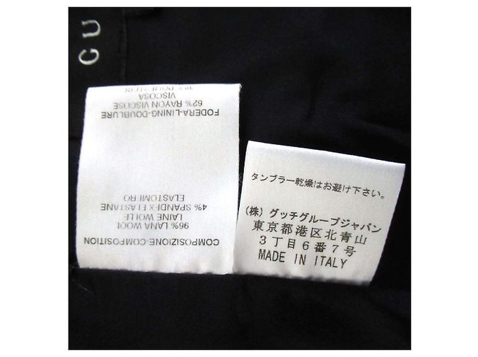 Gucci Single-Breasted Wool Tailored Jacket Blue Navy blue - view 6