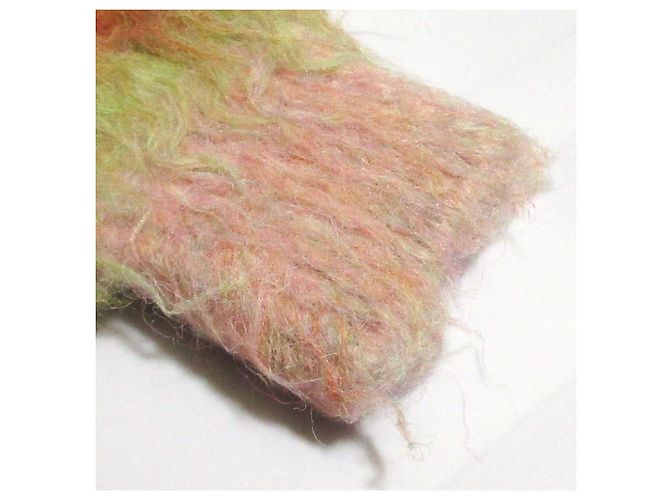 Autre Marque Freada Shaggy Strickjacke Pink Blau Grün Orange - Ansicht 14