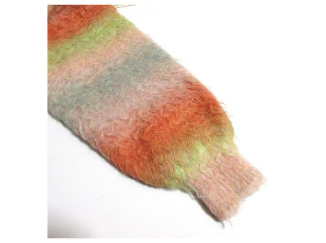 Autre Marque Freada Shaggy Strickjacke Pink Blau Grün Orange - Ansicht 5