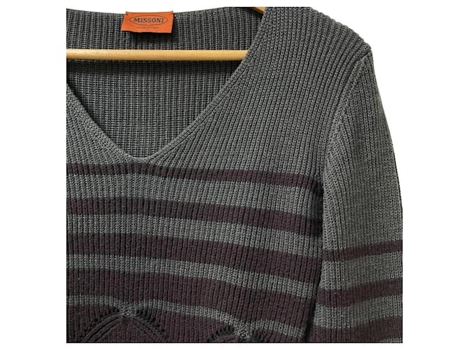 Autre Marque Missoni Wollstrickpullover Braun - Ansicht 2