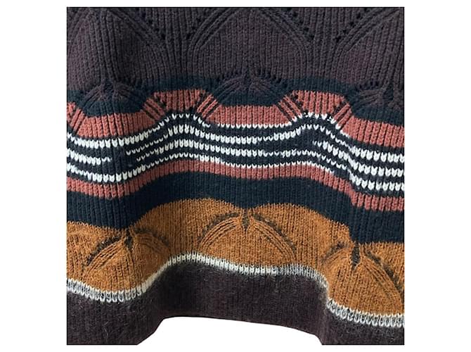 Autre Marque Missoni Wollstrickpullover Braun - Ansicht 3