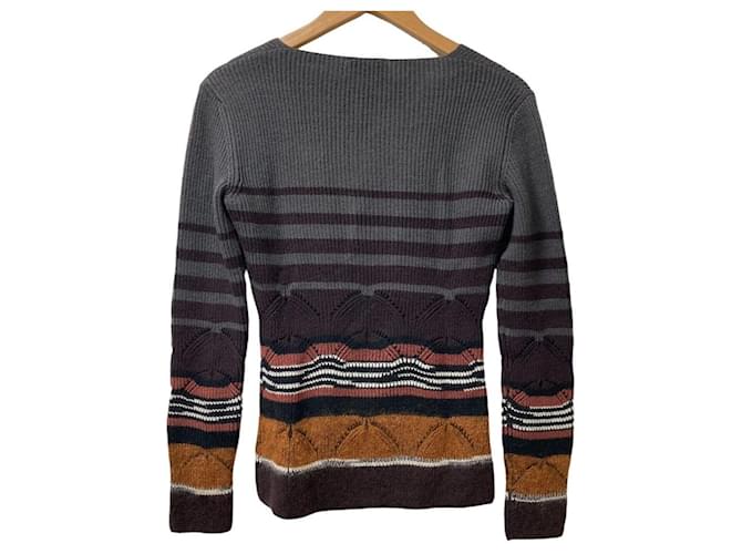 Autre Marque Missoni Wollstrickpullover Braun - Ansicht 4