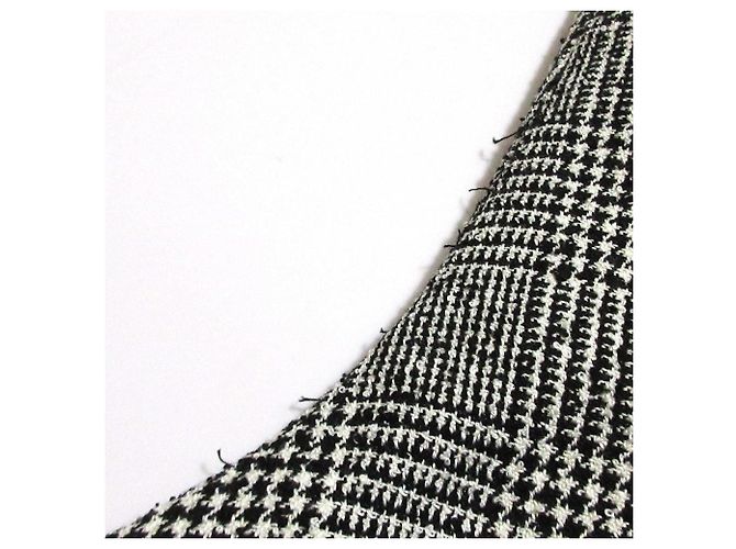 Autre Marque Munich Wool Ring Check Dobby Easy Pants Schwarz Weiß - Ansicht 13