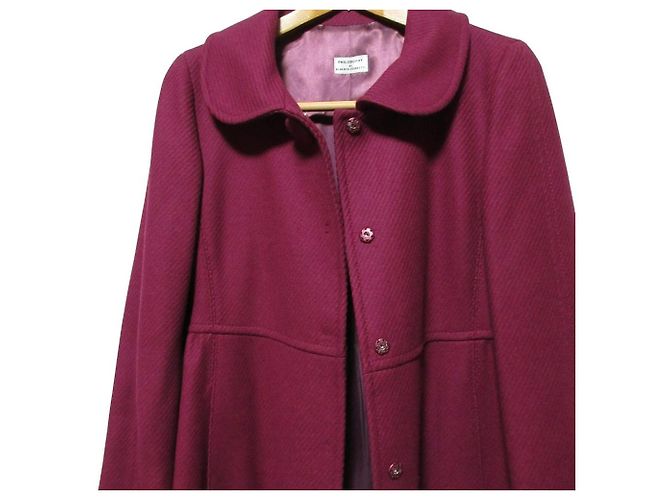 Autre Marque Abrigo de botonadura sencilla Philosophy di Alberta Ferretti Púrpura - vista 5