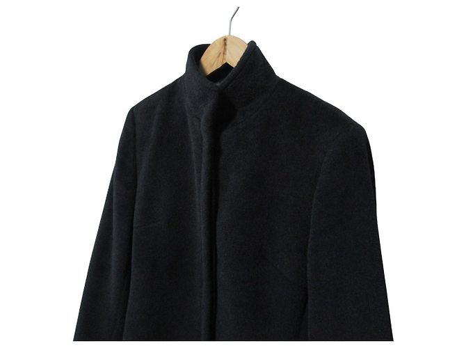 Autre Marque Abrigo de Angora 23ku Negro - vista 3