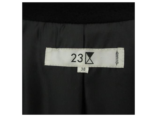 Autre Marque Abrigo de Angora 23ku Negro - vista 6