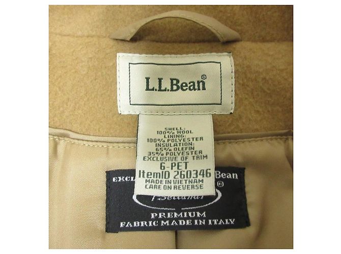 Autre Marque Abrigo largo de lana Bellandi de L.L.Bean Beige - vista 3