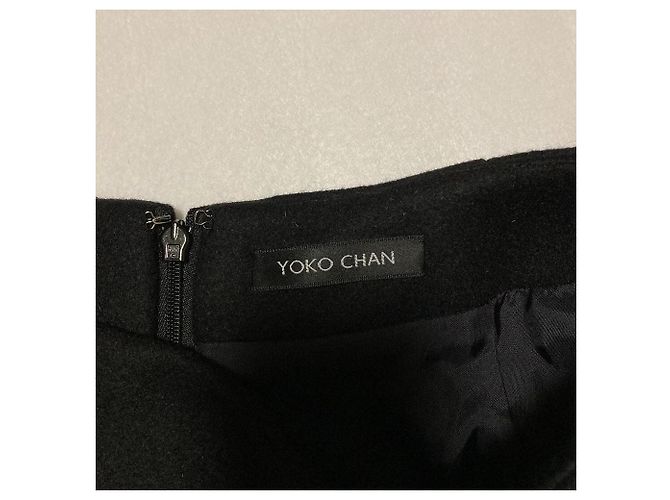 Autre Marque Falda de lana YOKO CHAN Negro - vista 4