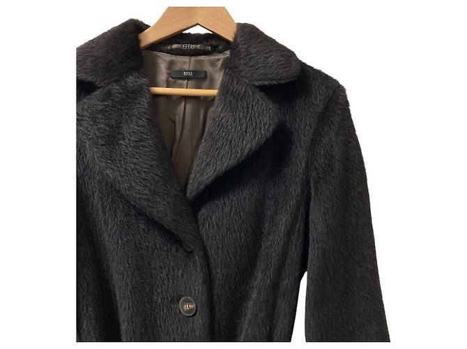 Autre Marque Abrigo de lana de alpaca Hugo Boss Castaño Marrón oscuro - vista 2