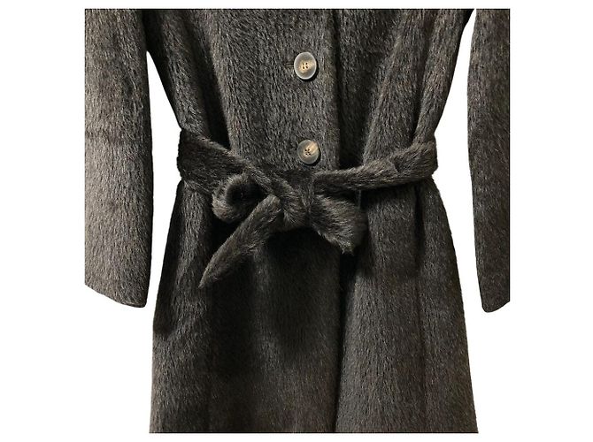 Autre Marque Abrigo de lana de alpaca Hugo Boss Castaño Marrón oscuro - vista 3