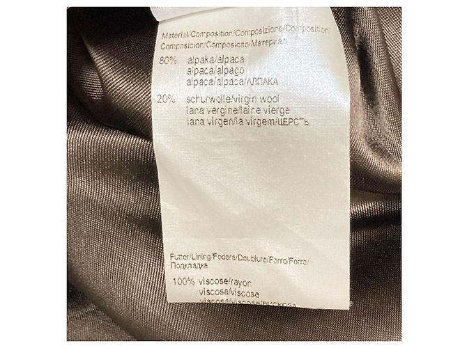 Autre Marque Abrigo de lana de alpaca Hugo Boss Castaño Marrón oscuro - vista 7