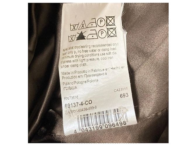 Autre Marque Abrigo de lana de alpaca Hugo Boss Castaño Marrón oscuro - vista 8