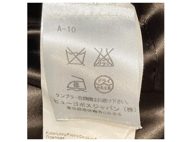 Autre Marque Abrigo de lana de alpaca Hugo Boss Castaño Marrón oscuro - vista 9