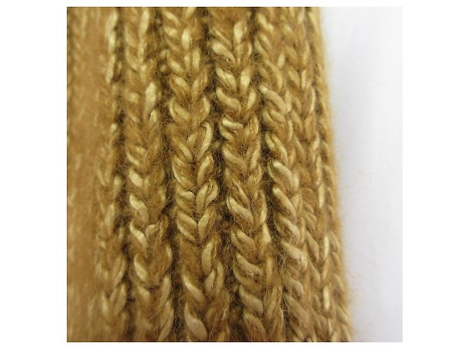 Autre Marque Calças largas de seda e mohair Drawer Amarelo - vista 3