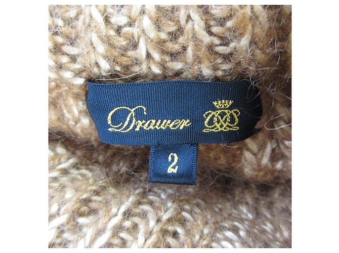 Autre Marque Calças largas de seda e mohair Drawer Amarelo - vista 4