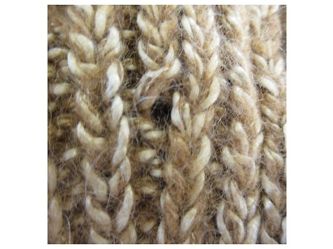 Autre Marque Calças largas de seda e mohair Drawer Amarelo - vista 8