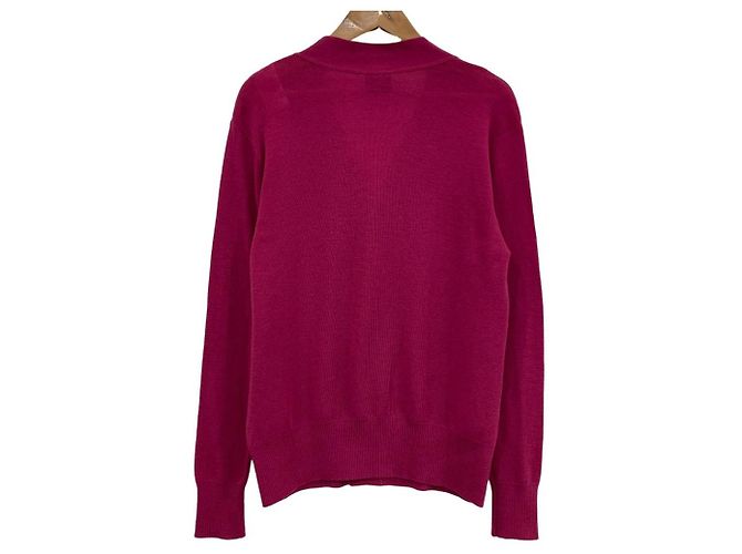 Autre Marque Letroyes Strickjacke mit V-Ausschnitt Pink - Ansicht 2
