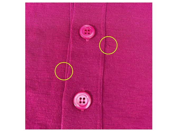 Autre Marque Letroyes Strickjacke mit V-Ausschnitt Pink - Ansicht 7