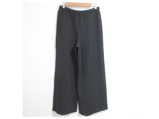 Theory DOUBLE KNIT LT N DRAWSTRING PLON Knit Wide Pants Marrone - vista 2