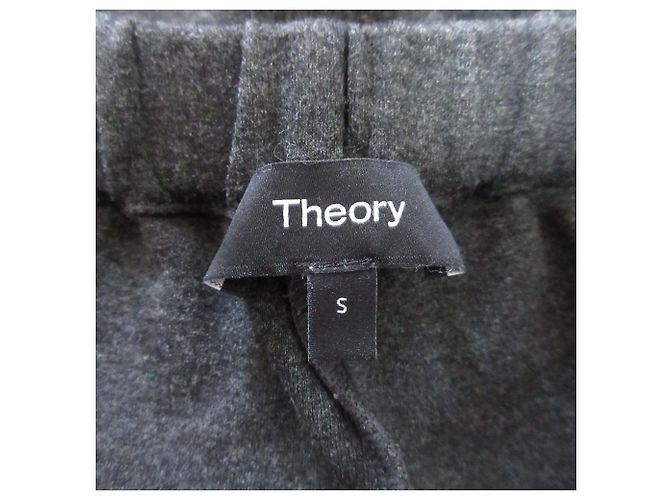Theory DOUBLE KNIT LT N DRAWSTRING PLON Knit Wide Pants Marrone - vista 4