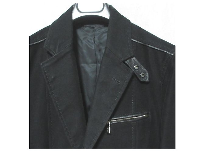 Autre Marque Chaqueta entallada de moleskine EPOCA UOMO Negro - vista 10