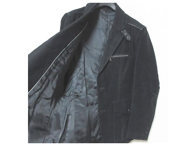 Autre Marque Chaqueta entallada de moleskine EPOCA UOMO Negro - vista 5