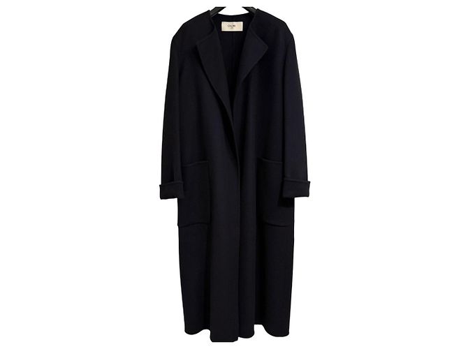 Céline Abrigo CELINE de cachemira pura Azul Azul marino - vista 2