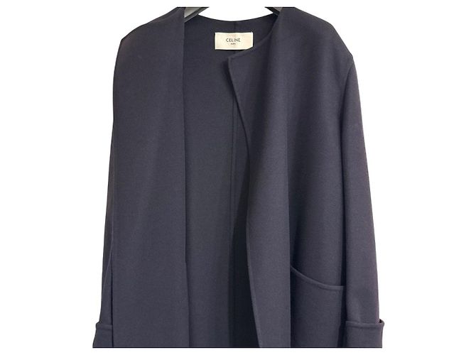 Céline Abrigo CELINE de cachemira pura Azul Azul marino - vista 4