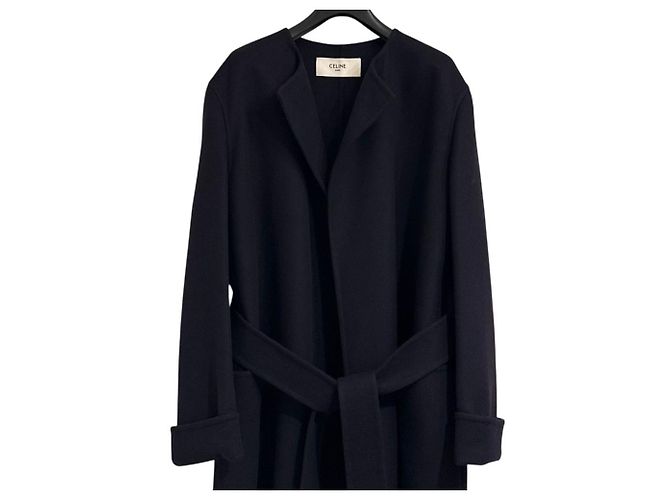 Céline Abrigo CELINE de cachemira pura Azul Azul marino - vista 5