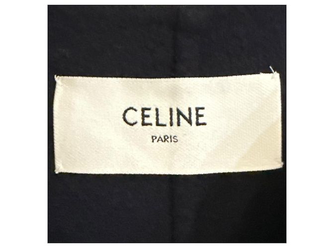 Céline Abrigo CELINE de cachemira pura Azul Azul marino - vista 7