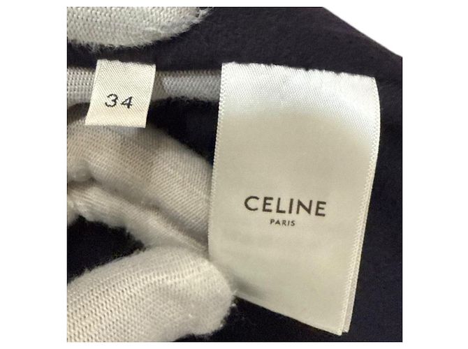 Céline Abrigo CELINE de cachemira pura Azul Azul marino - vista 8