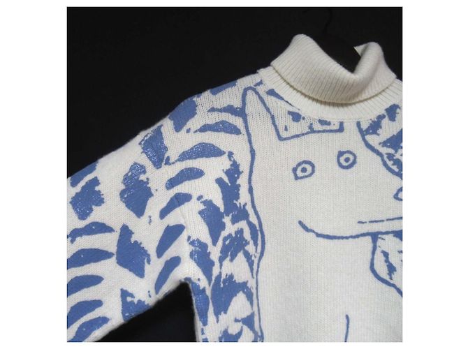 Rollkragenpullover aus Wolle DIOR AND HYLTON NEL Dior Homme Weiß - Ansicht 3