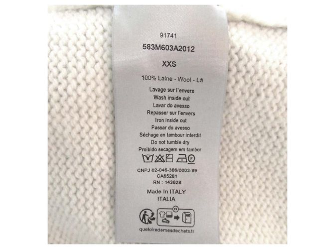 Rollkragenpullover aus Wolle DIOR AND HYLTON NEL Dior Homme Weiß - Ansicht 4