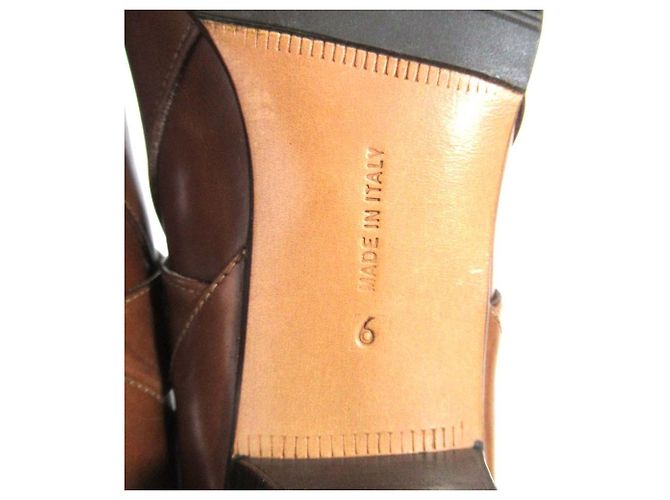 Botas curtas Salvatore Ferragamo Botas Jodhpur Botas de couro - vista 10