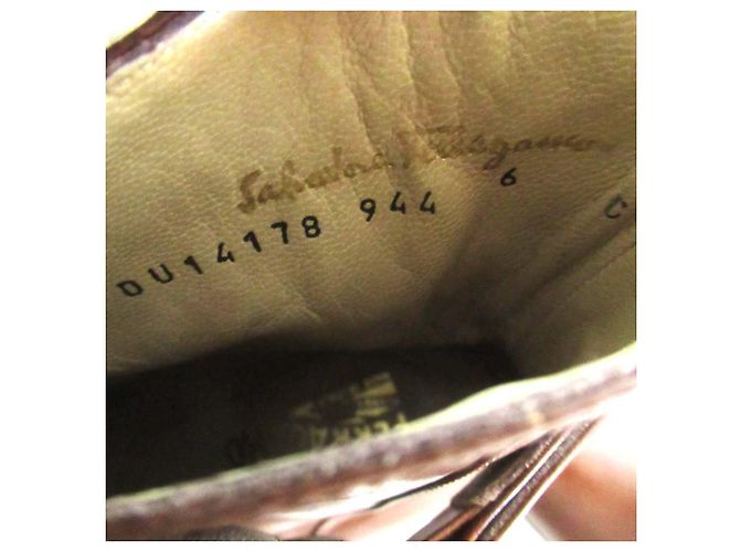 Botas curtas Salvatore Ferragamo Botas Jodhpur Botas de couro - vista 11