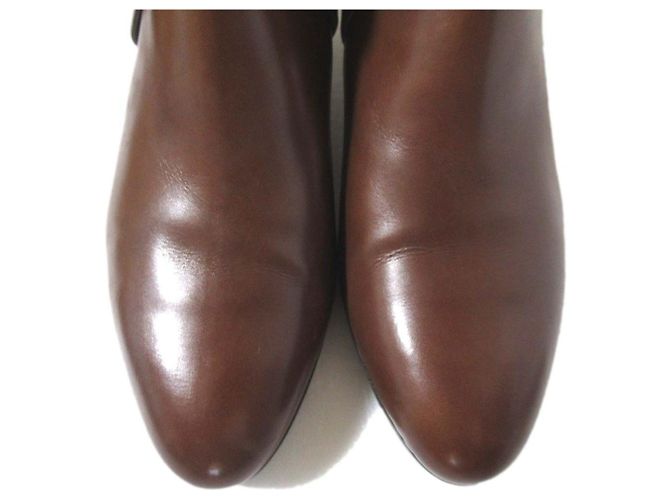 Botas curtas Salvatore Ferragamo Botas Jodhpur Botas de couro - vista 5