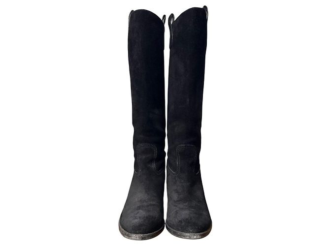Botas largas de ante Gucci Negro - vista 2