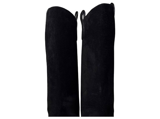 Botas largas de ante Gucci Negro - vista 3