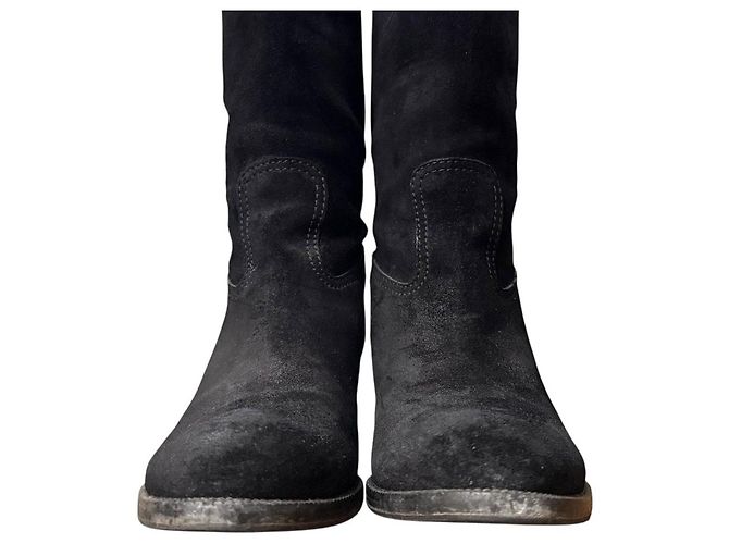 Botas largas de ante Gucci Negro - vista 4