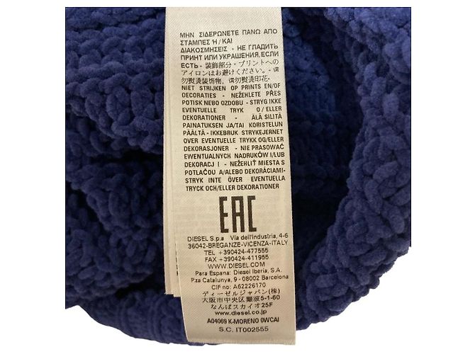 Autre Marque Strickjacke DIESEL K-MORENO Blau - Ansicht 13