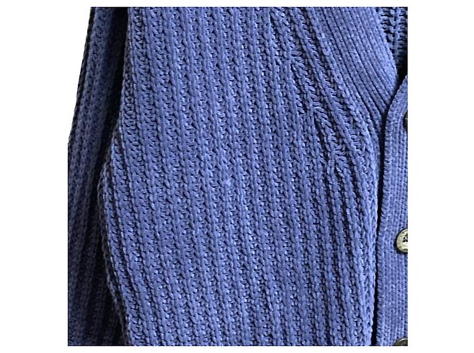 Autre Marque Strickjacke DIESEL K-MORENO Blau - Ansicht 4