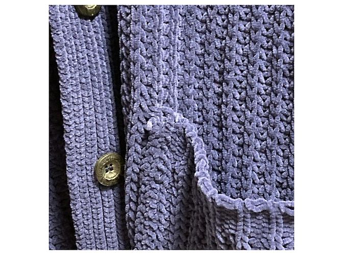 Autre Marque Strickjacke DIESEL K-MORENO Blau - Ansicht 5