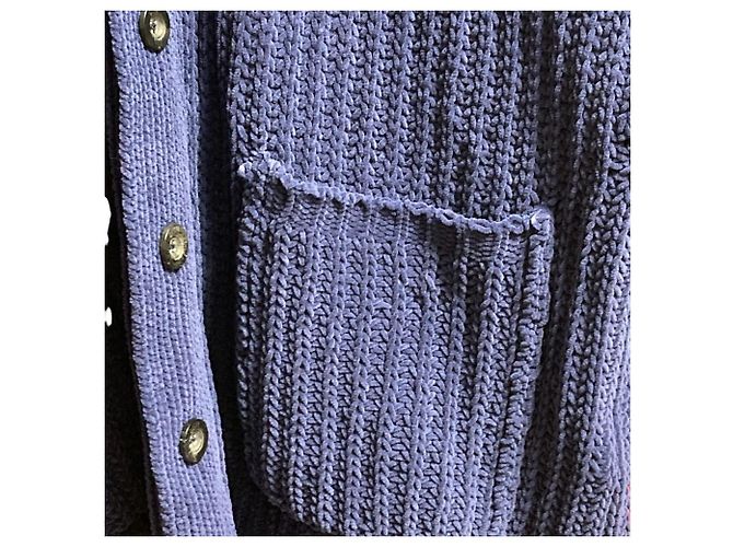 Autre Marque Strickjacke DIESEL K-MORENO Blau - Ansicht 6